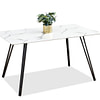 Design asztalok DEGA étkezőasztal, fehér márvány