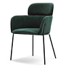 Biagio BIAGIO design szék, üvegzöld plüss