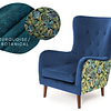 Akciós ajánlatok 🔥 Marshal steppelt füles fotel, turquoise/botanical