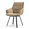 Aruba ARUBA steppelt, karfás forgószék, beige velvet