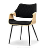 Hajlított székek RENZO design étkezőszék, fekete – tölgy