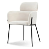 Biagio BIAGIO design szék, krémszínű velúr