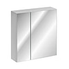 Adel White Leonardo White 2 ajtós tükrös szekrény 60 cm széles