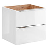 Capri White Gloss Capri 2 fiókos mosdószekrény 60 cm széles