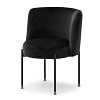 Charlot CHARLOT design szék, fekete velúr-fekete