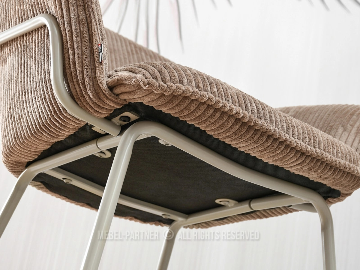 Vivien VIVIEN karoszék, karamella kordbársony-bézs 9