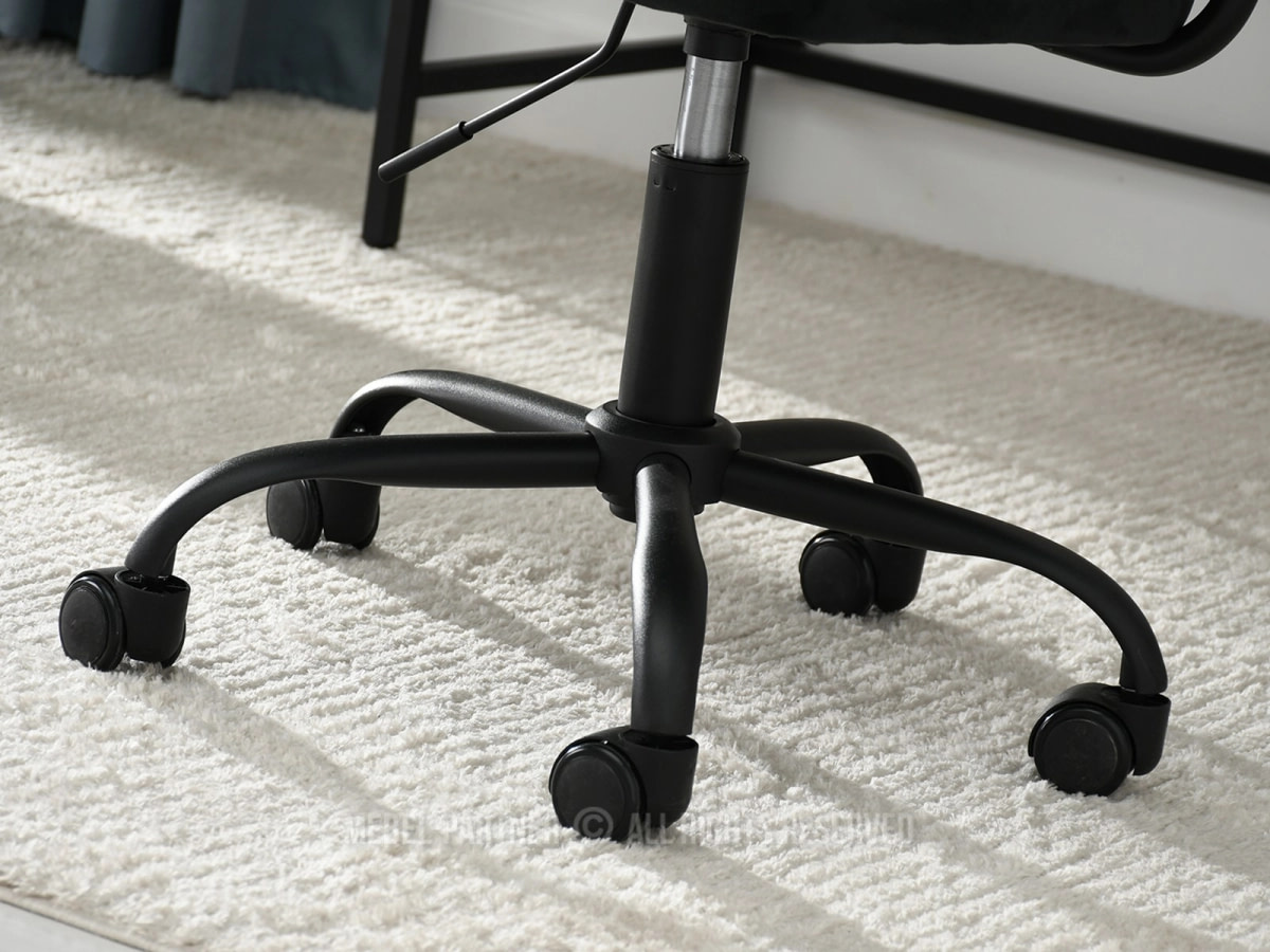 Forgószékek MERLIN retro forgószék, zöld velúr-fekete 11