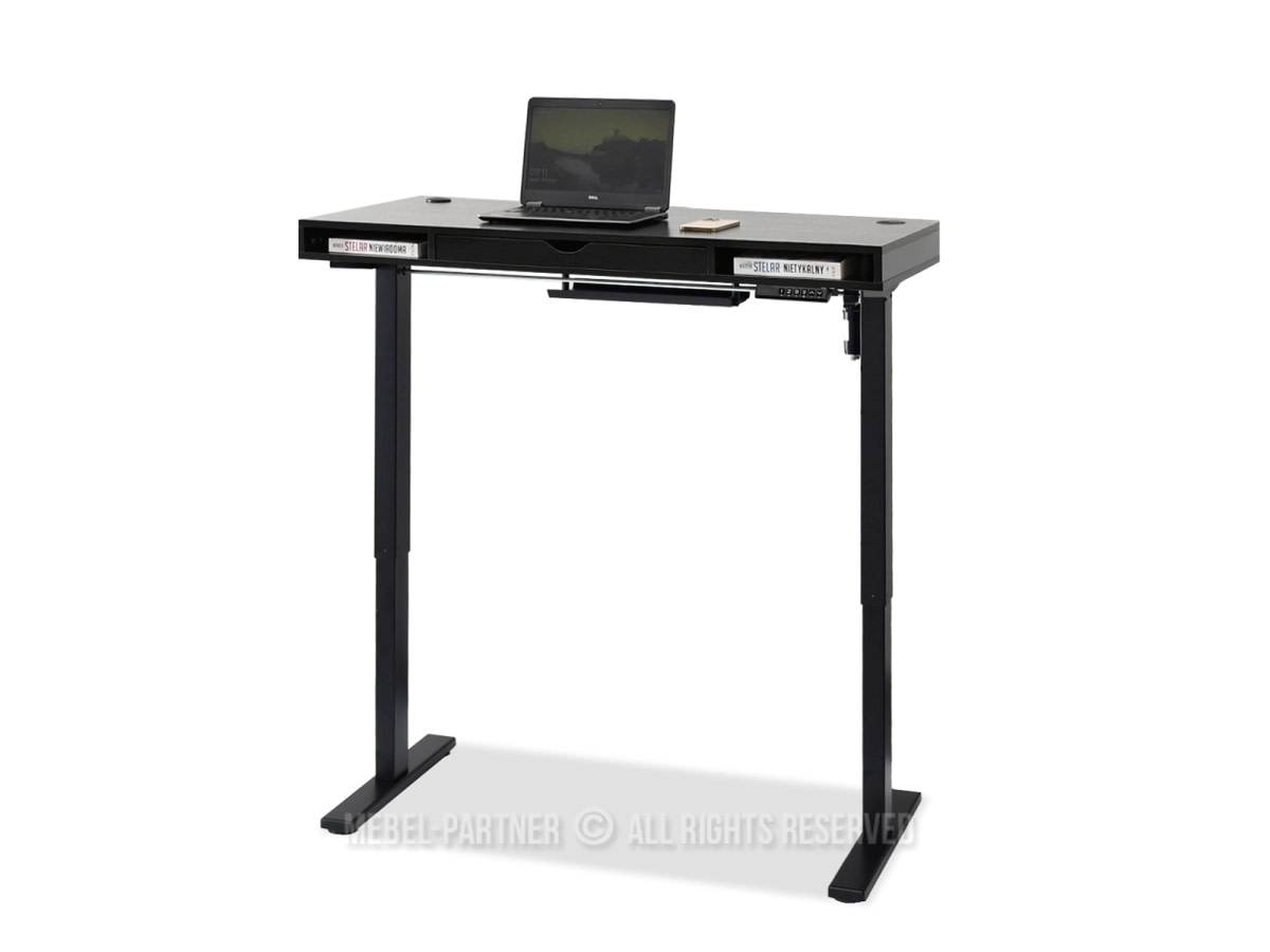 SHIFT home office íróasztal fiókkal és USB-porttal, 120 cm fekete 3 SHIFT home office íróasztal fiókkal és USB-porttal, 120 cm fekete - Image 3