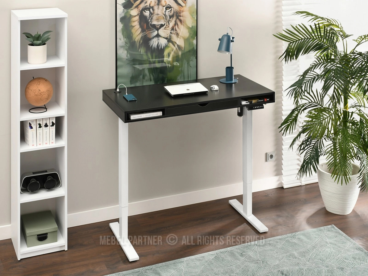 SHIFT elektromos gamer asztal, 120 cm fekete-fehér 5 SHIFT elektromos gamer asztal, 120 cm fekete-fehér - Image 5