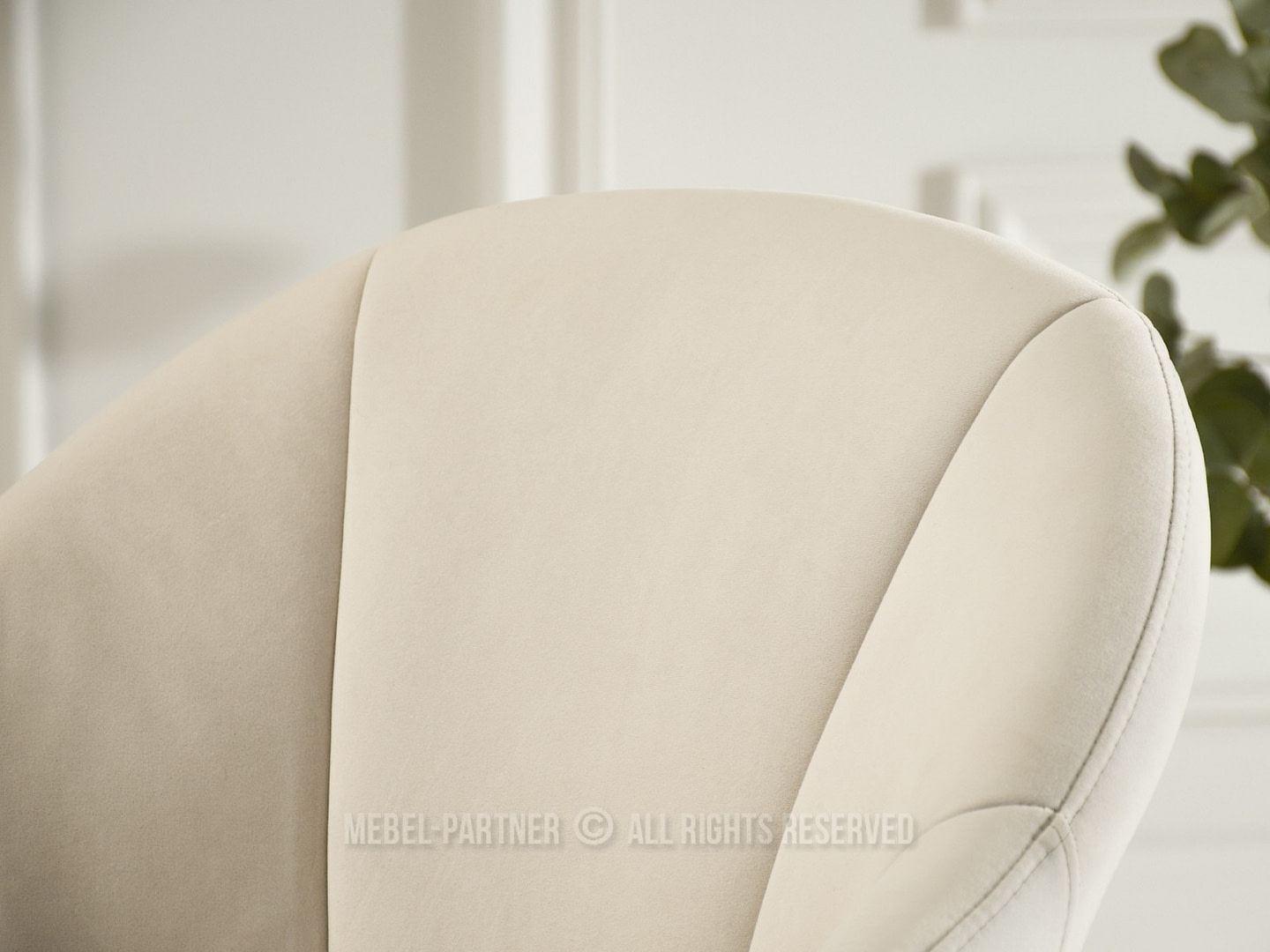 DAFNE forgó étkezőszék, krémszínű velúr-tölgy 7 Zonder categorie DAFNE forgó étkezőszék, krémszínű velúr-tölgy 7