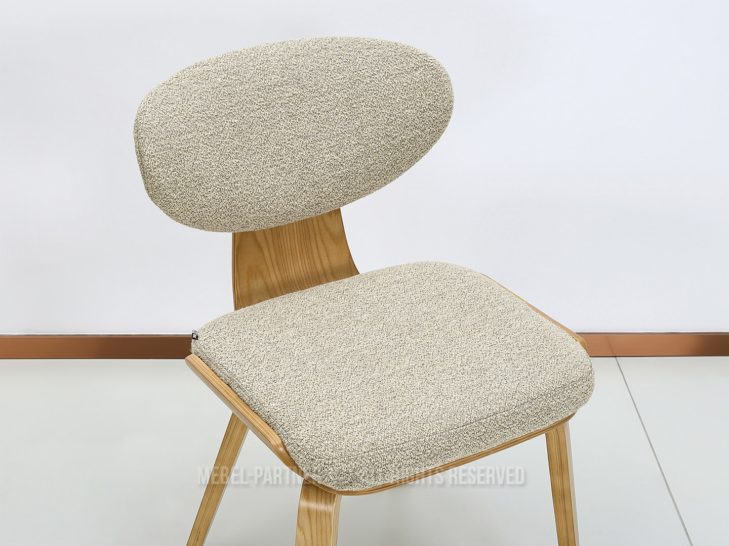 JULIO szék, beige boucle-tölgy 5 JULIO szék, beige boucle-tölgy - Image 5