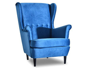 Malmo MALMO füles fotel, kék-fekete