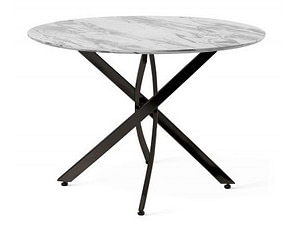 Design asztalok LISA 100/75 asztal –  márvány/ fekete