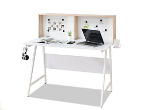 Íróasztalok és polcok ALVAR mágnestáblás íróasztal, sonoma tölgy-fehér