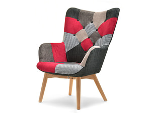Nuria NURIA steppelt skandináv fotel patchwork 3-bükk