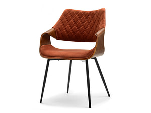 Hajlított székek RENZO design étkezőszék, vörösréz – dió