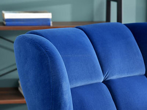 KIKORI design fotel – sötétkék velúr - Image 9
