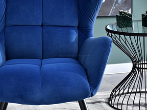 KIKORI design fotel – sötétkék velúr - Image 8