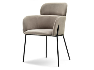 Zonder categorie BIAGIO design szék, beige plüss