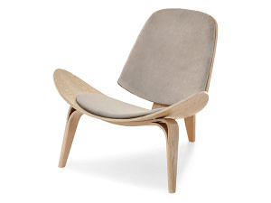 Roland ROLAND design fotel, beige velúr-tölgy