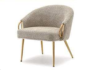 Clara CLARA szalonfotel, beige-arany