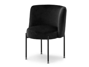 Charlot CHARLOT design szék, fekete velúr-fekete