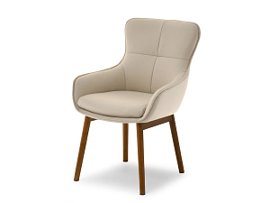 Cordia CORDIA étkezőszék, beige ekobőr-dió