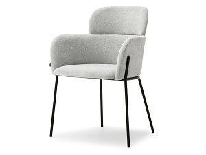 Biagio BIAGIO karfás design szék, szürke