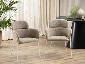 BIAGIO design karosszék, taupe kárpit, hamuszürke láb, raktárról - 4. kép
