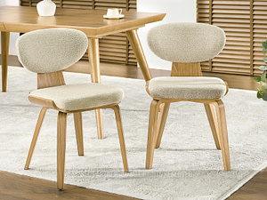 JULIO szék, beige boucle-tölgy - Image 2