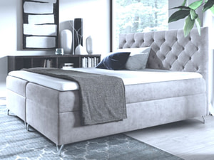 Juliette kontinentális franciaágy 180x200, ashen, raktárról