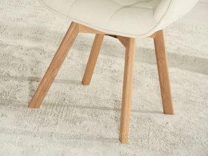 ARUBA steppelt karfás forgószék, világos krémszínű-tölgy - Image 7