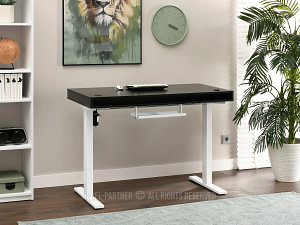 SHIFT elektromos gamer asztal, 120 cm fekete-fehér - Image 17