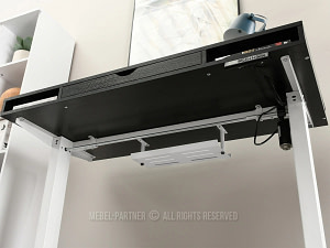 SHIFT elektromos gamer asztal, 120 cm fekete-fehér - Image 20