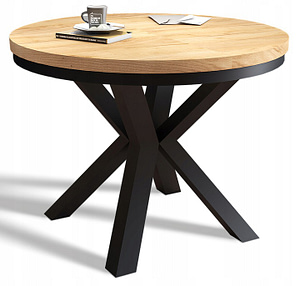 bővíthető kör alakú asztal