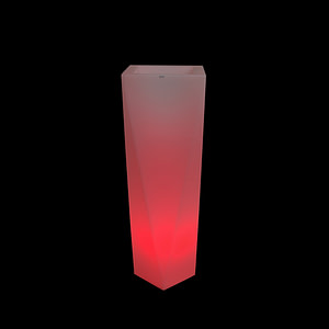 Rossa Rossa óriáskaspó, 90 cm, RGB LED világítással, távirányítóval