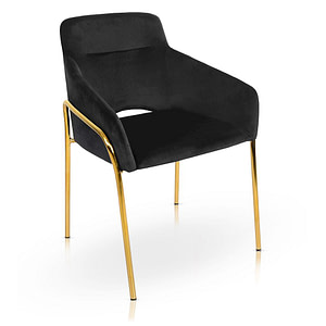 Black & Gold VERONA szék fekete/ arany láb