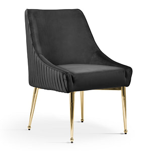 Black & Gold LEON szék fekete/ arany láb