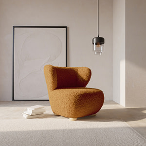 DIVA Legno skandináv fülesfotel – tömörfa lábbal - 2. kép