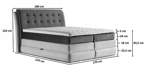 4Royal szállodai boxspring ágy 4Royal szállodai boxspring ágy 140×200 2