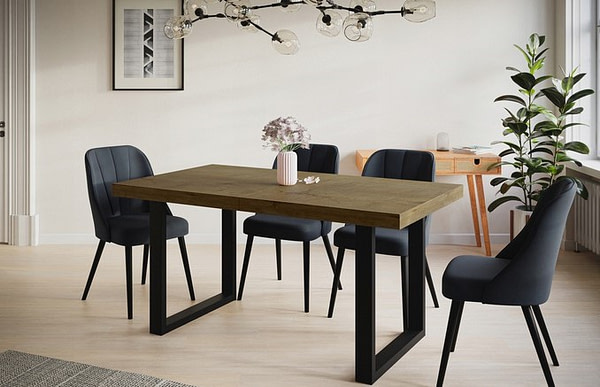 Bővíthető asztalok LOFT’U nyitható étkezőasztal, választható méretek és színek 8
