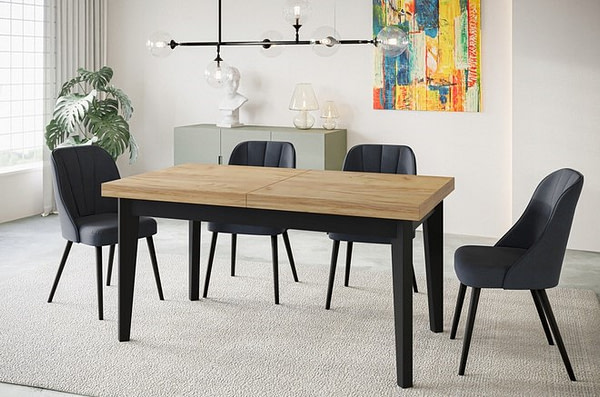 Bővíthető asztalok Scandi nyitható étkezőasztal, választható méretek és színek 6