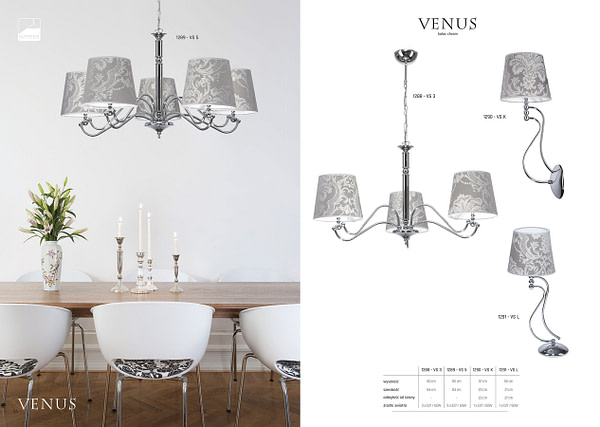 Elegáns / art deco Venus VSL asztali lámpa 2