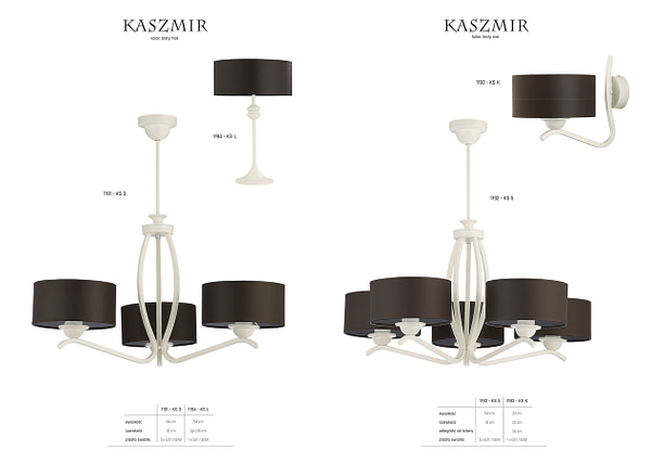 Elegáns / art deco Kasmír KALf asztali lámpa, fehér 2