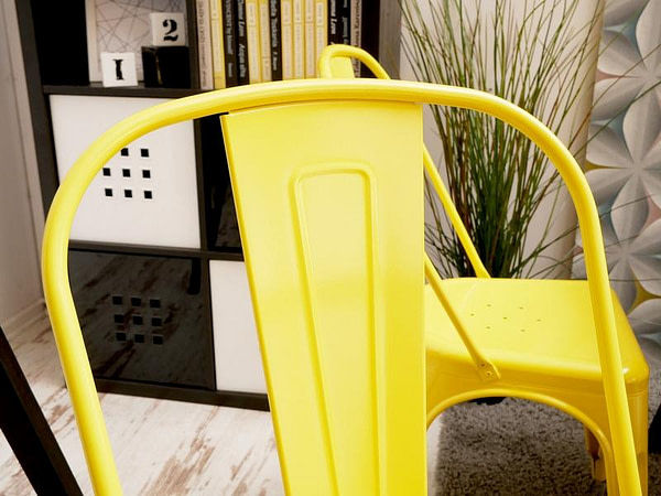 Fém székek ALFREDO 1 szék, sárga 7
