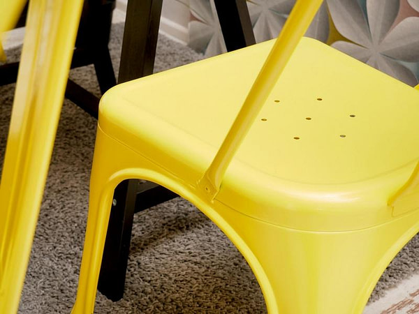 Fém székek ALFREDO 1 szék, sárga 10