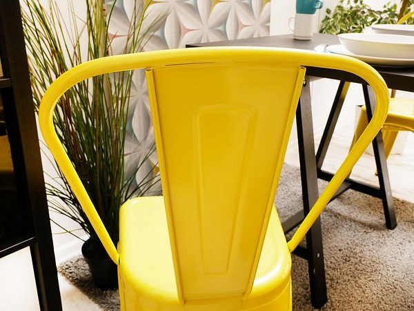 Fém székek ALFREDO 1 szék, sárga 8