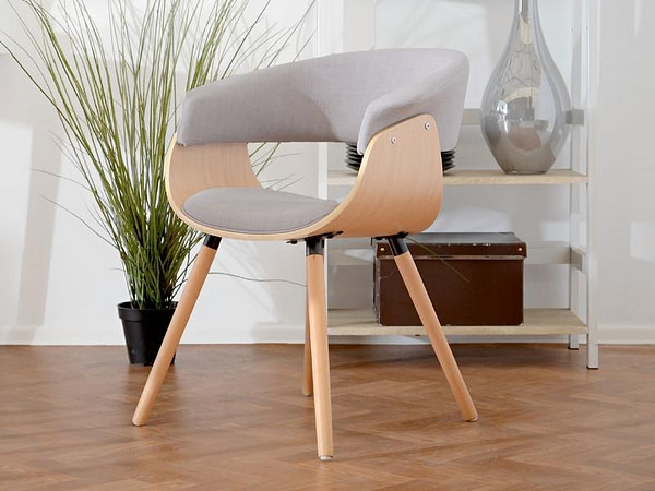 Hajlított székek ELINA szék, világos tölgy-szürke 6