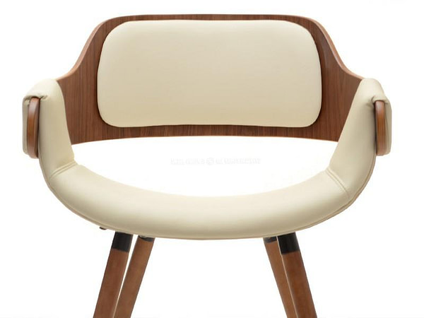 Hajlított székek TWIG szék, dió-krémszínű 20