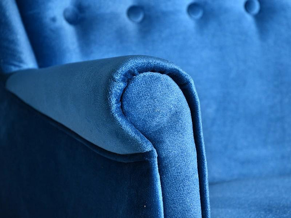 Malmo MALMO füles fotel, kék-fekete 8
